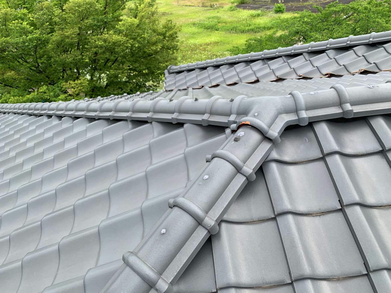 工事前の瓦屋根