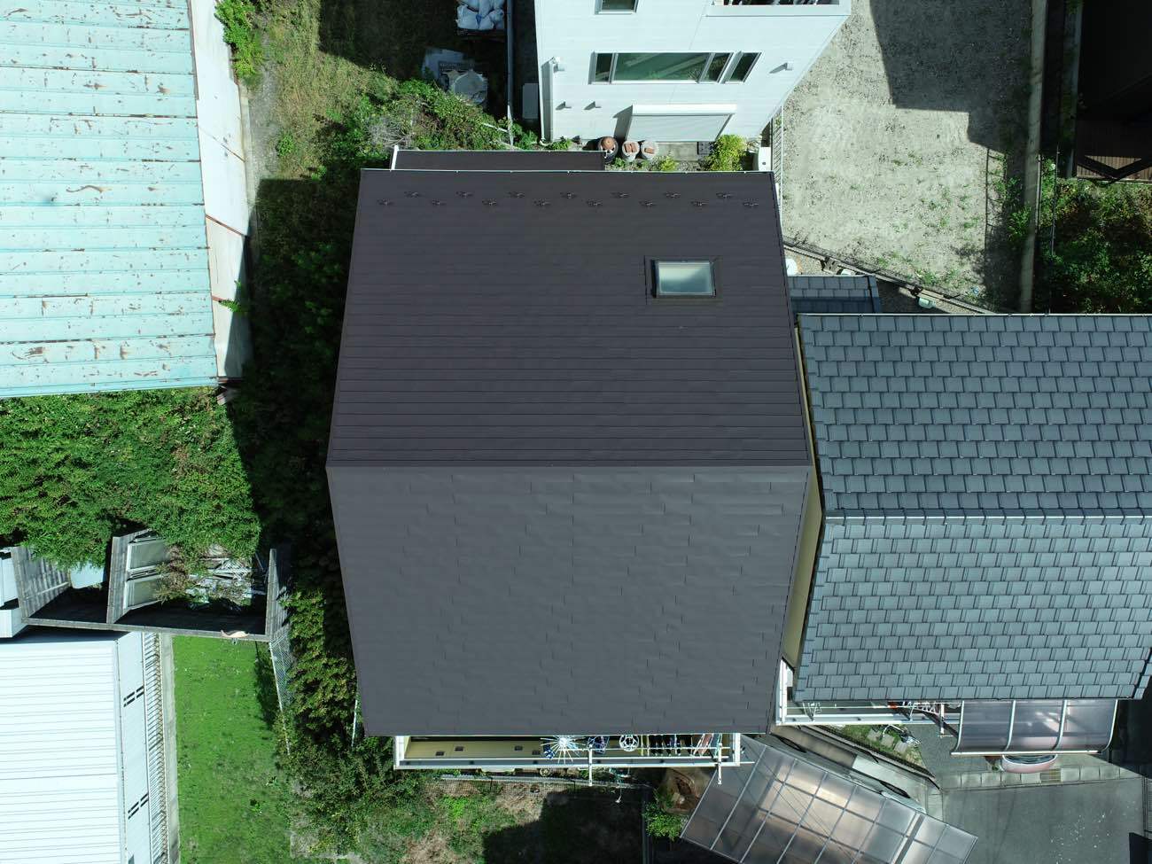 上空からの施工後の写真