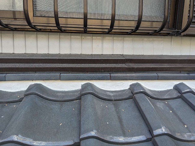 名古屋市天白区で瓦屋根の漆喰補修と雨樋のメンテナンス完成後の仕上がり状況
