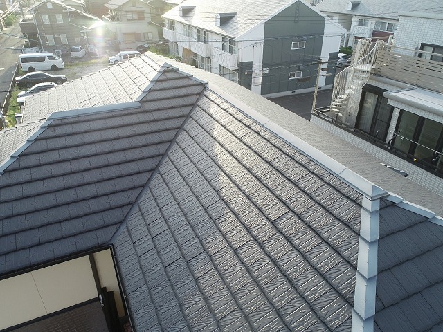 住宅無料点検の平板瓦屋根の劣化状況