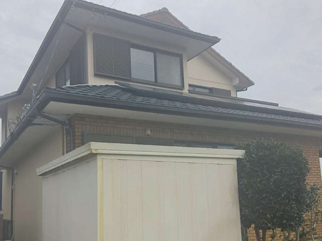 板金役物の劣化状況を確認した住宅の現場調査