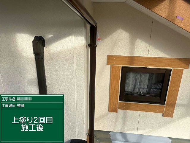 雨樋塗装により正常な排水機能を長期維持できる完成状況