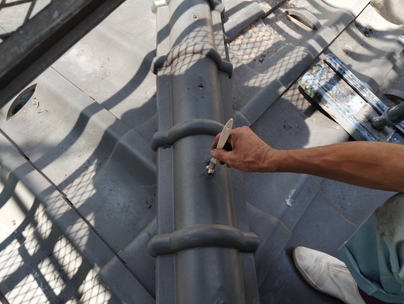 塗料でタッチアップ