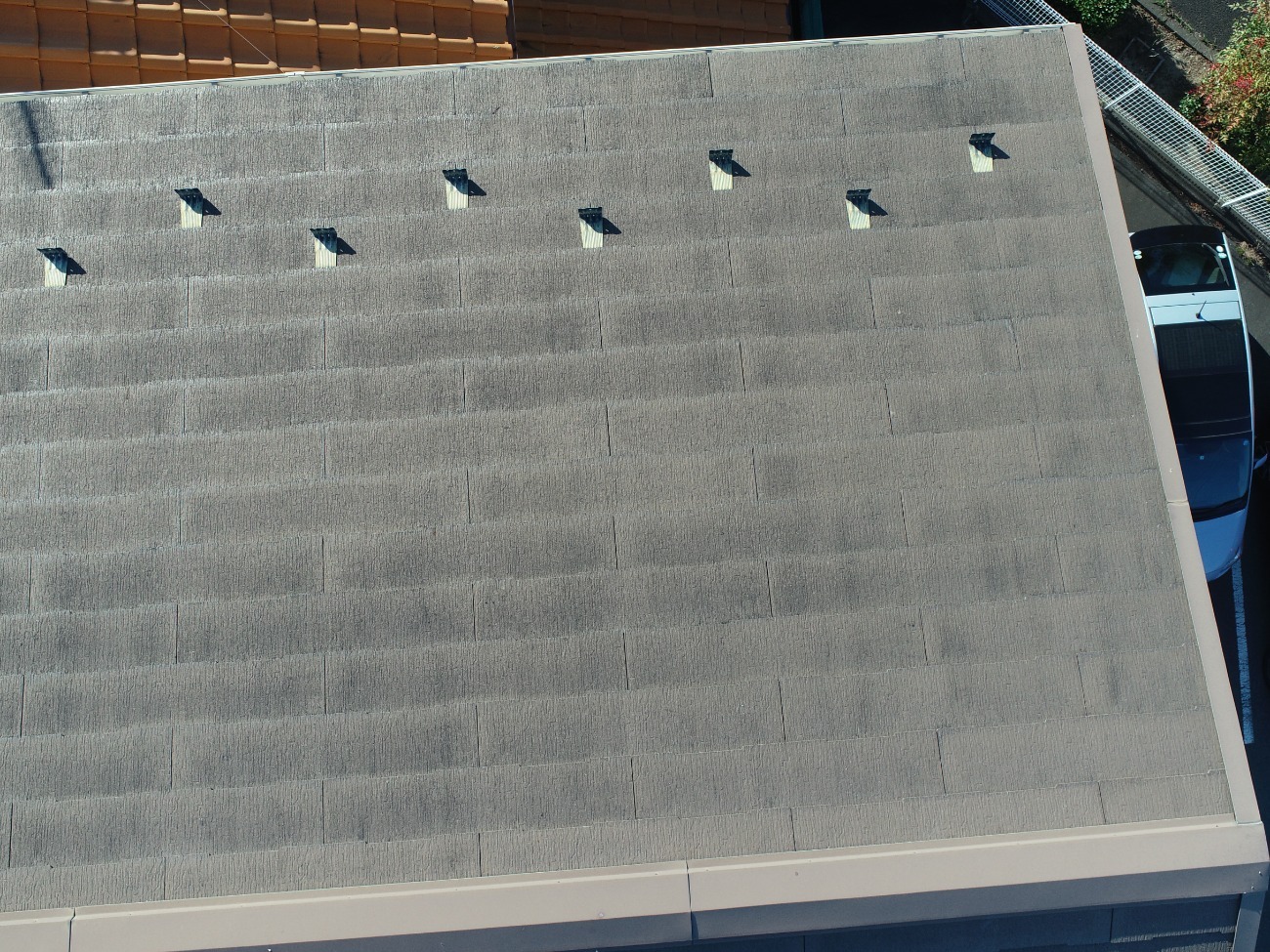 スレート屋根の劣化状況