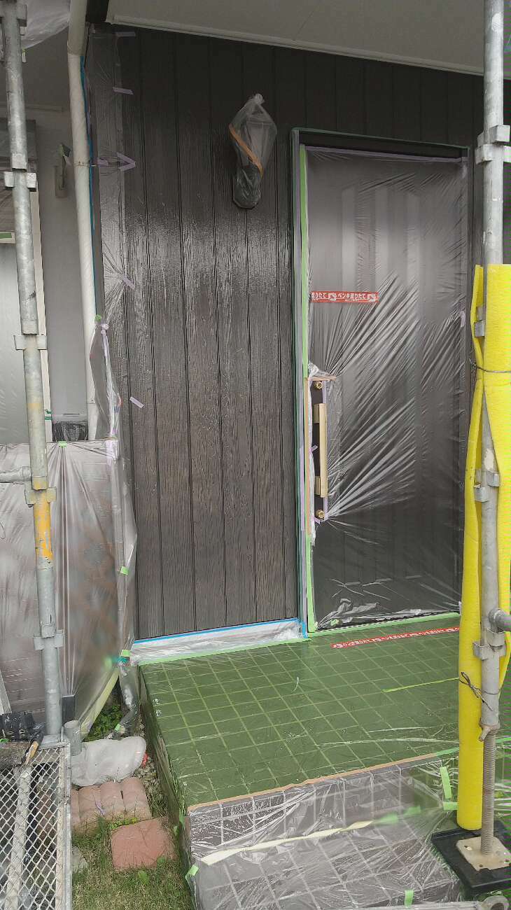 塗装しない部分に対しての養生