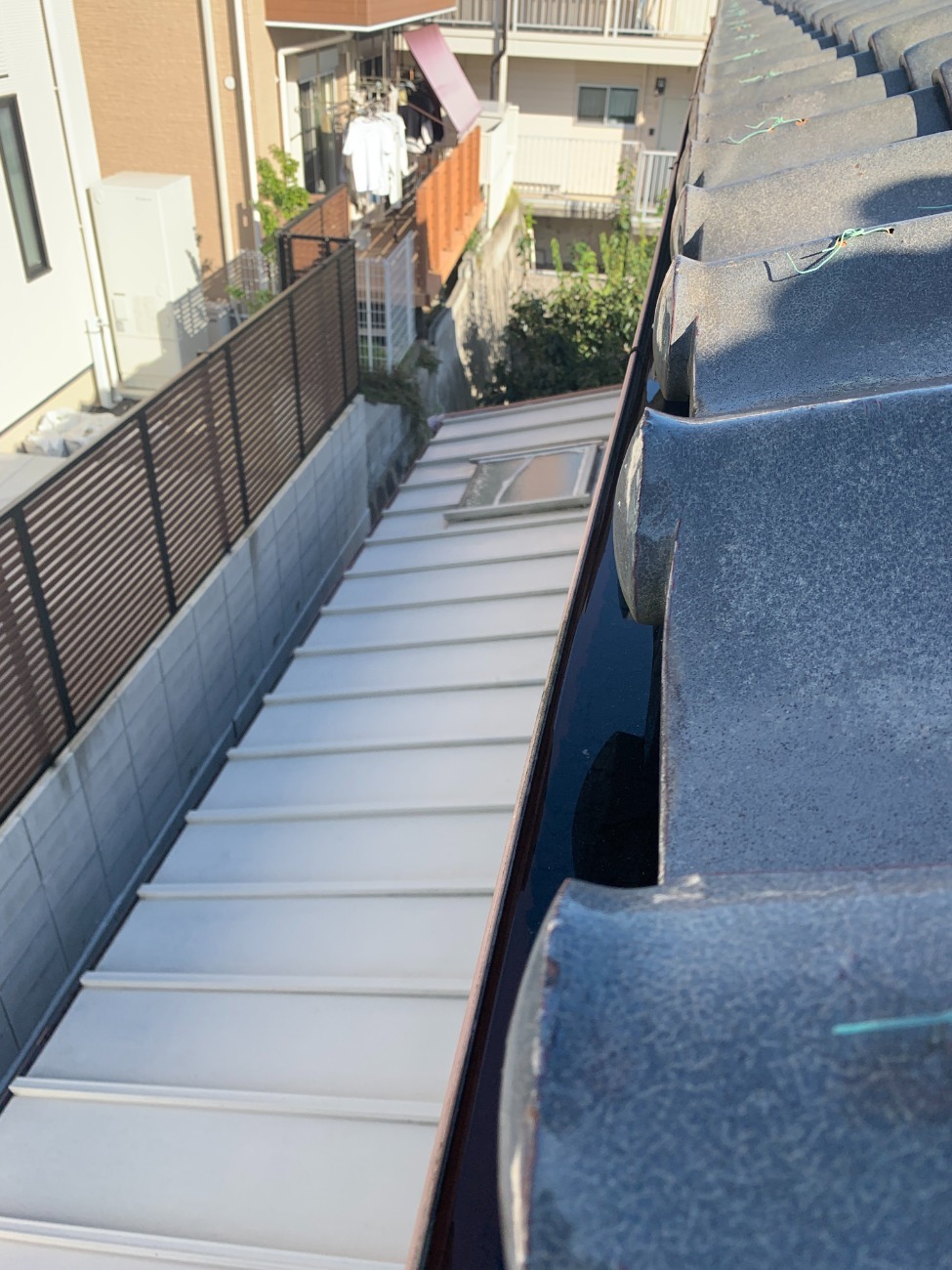 下屋根で雨漏りが発生していた名古屋市緑区の住宅