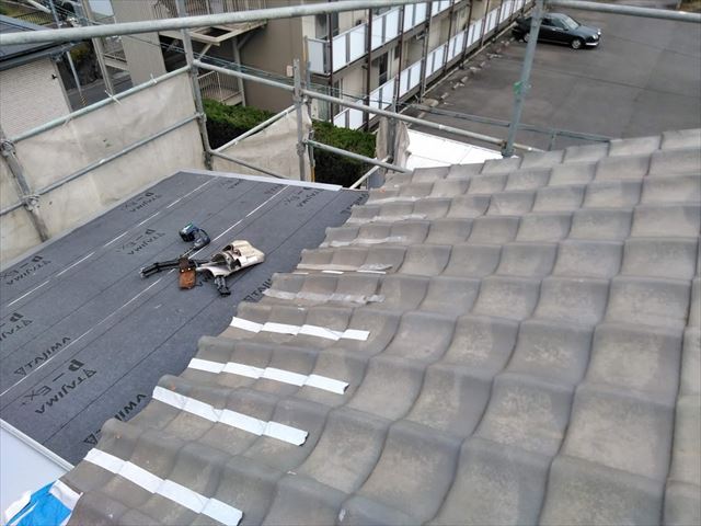 増築部の屋根改修