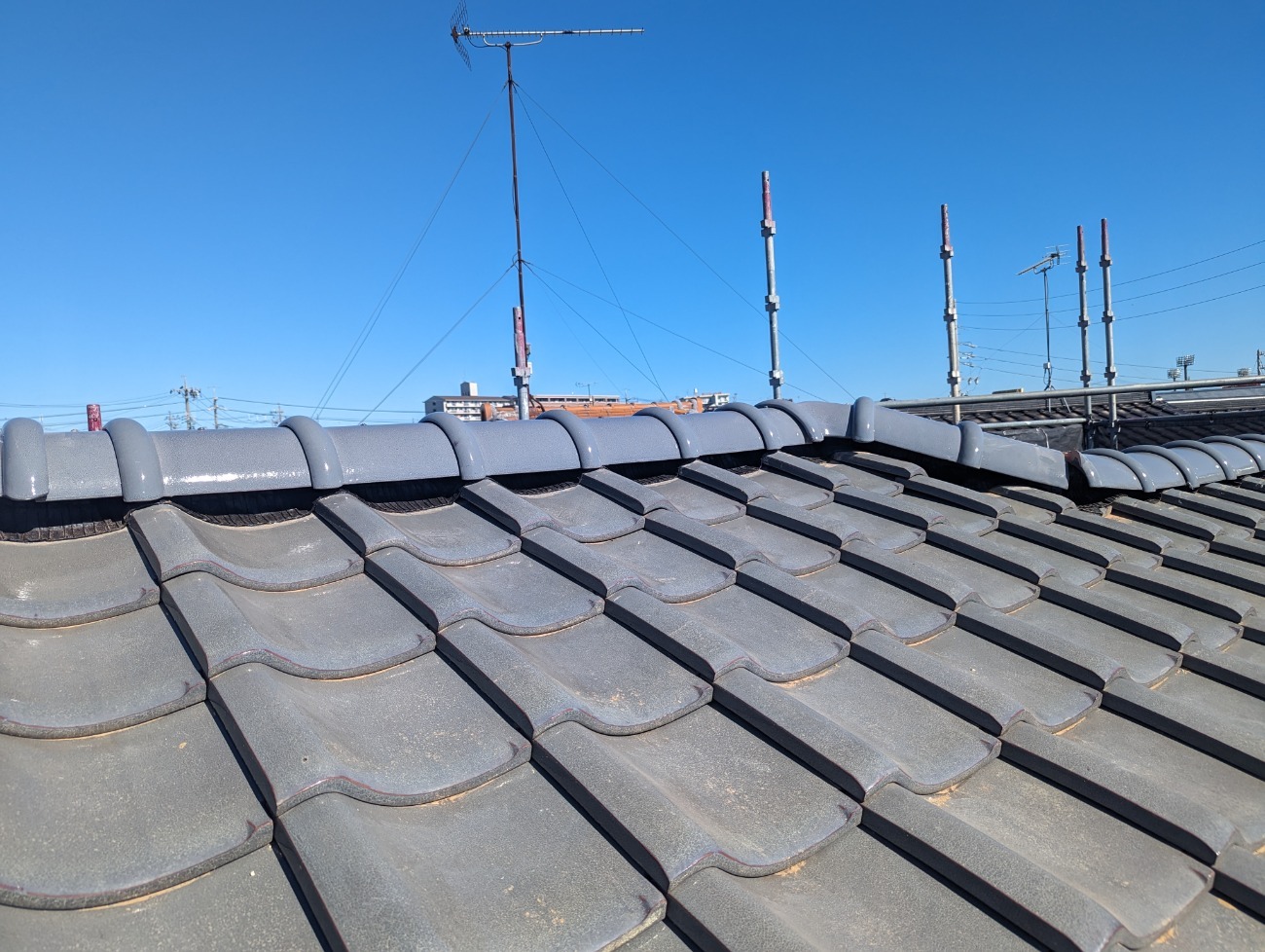 乾式工法で施工した屋根