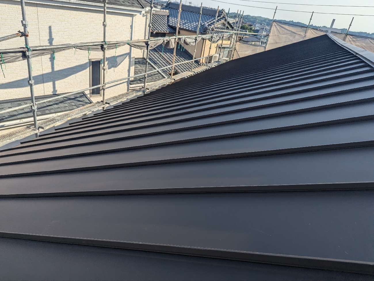 東郷町　カバー工事完了の様子