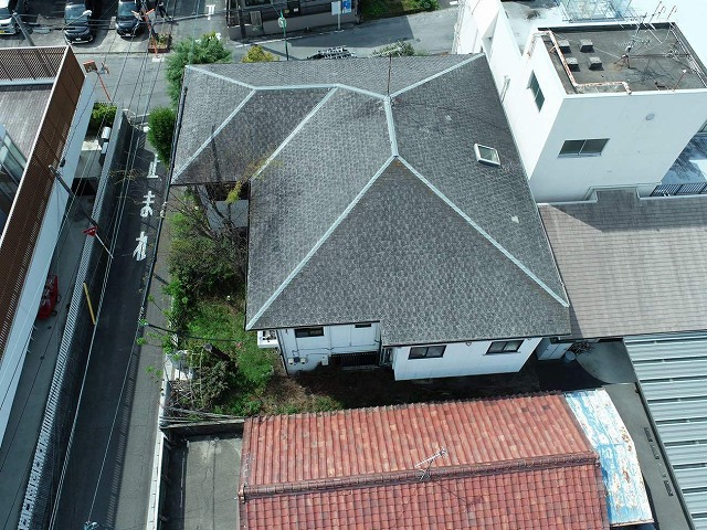 名古屋市緑区　屋根の上空からの確認状況