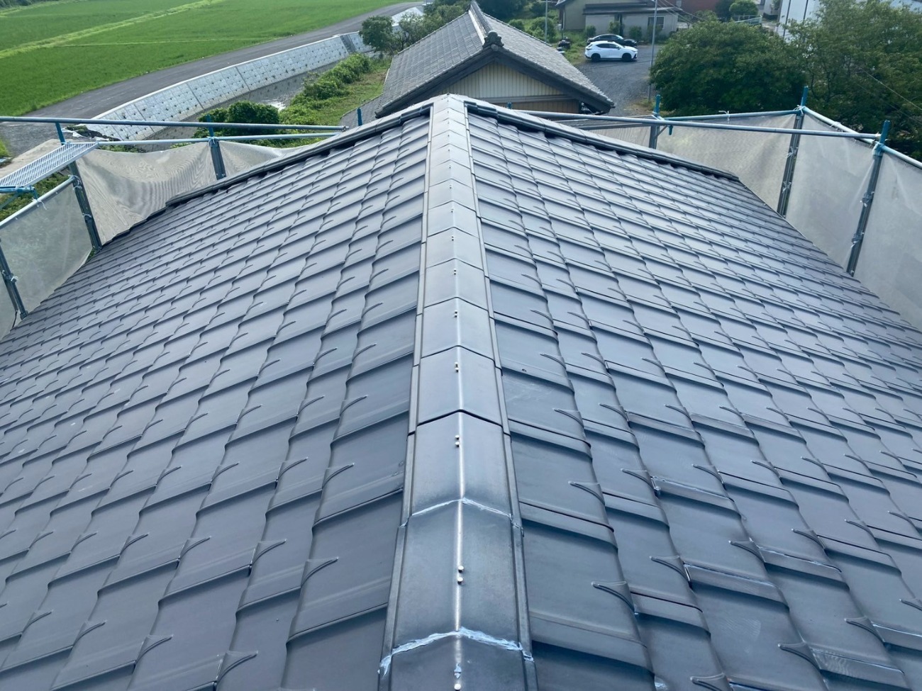 日進市　屋根の施工完了