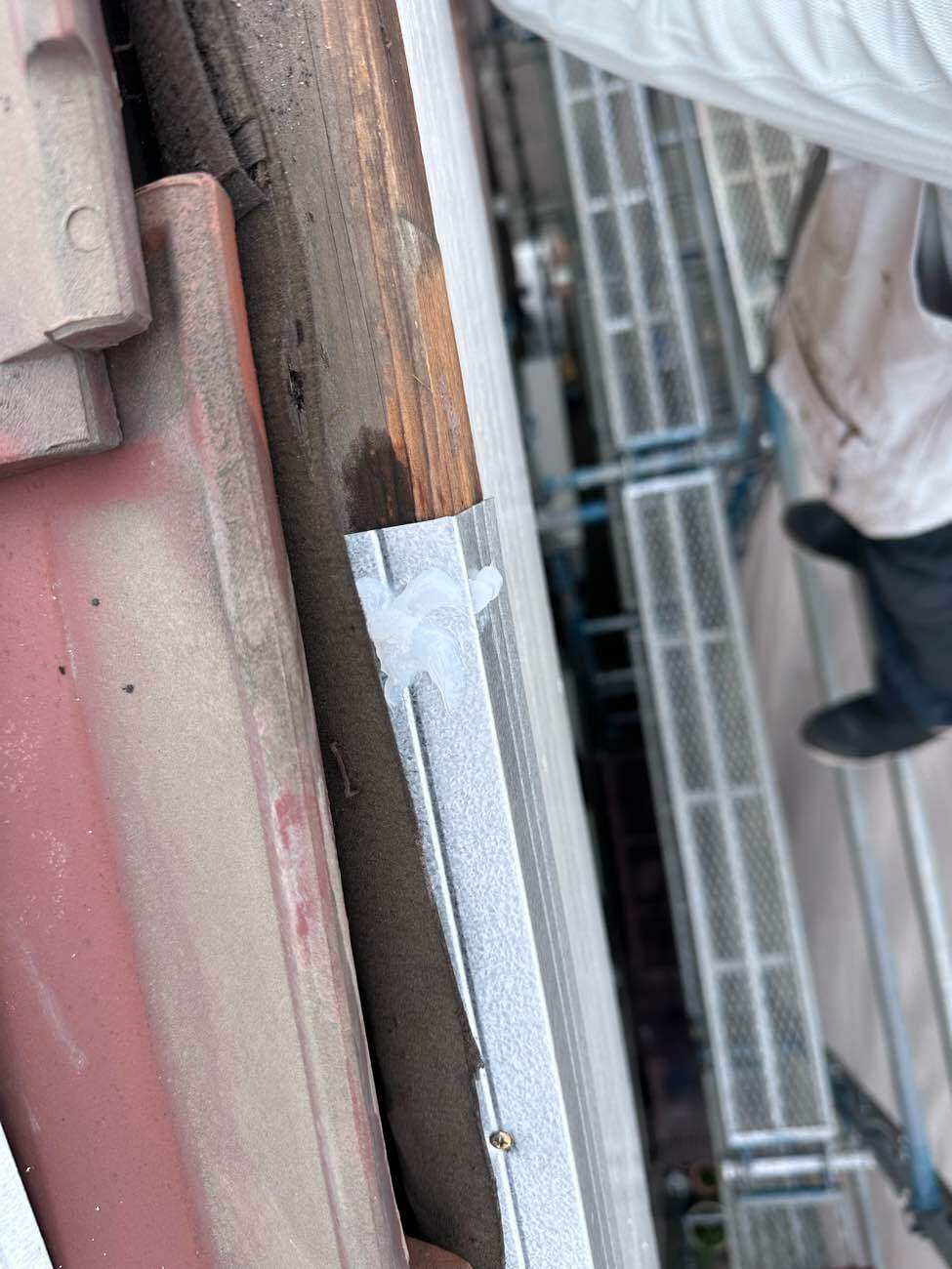 名古屋市　ケラバ部分の下地設置