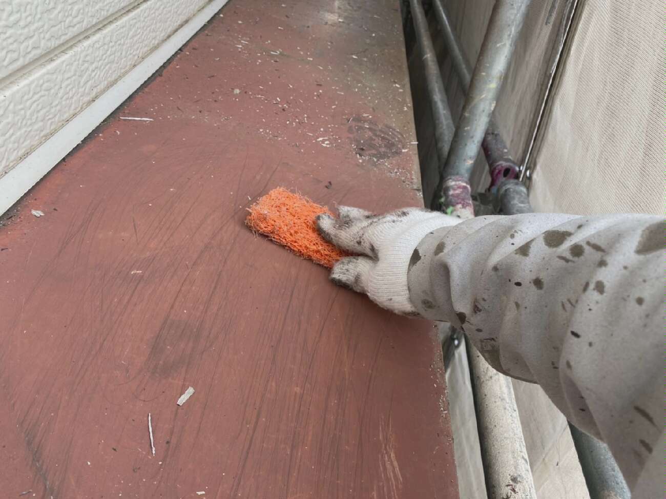 鉄部塗装の下地処理