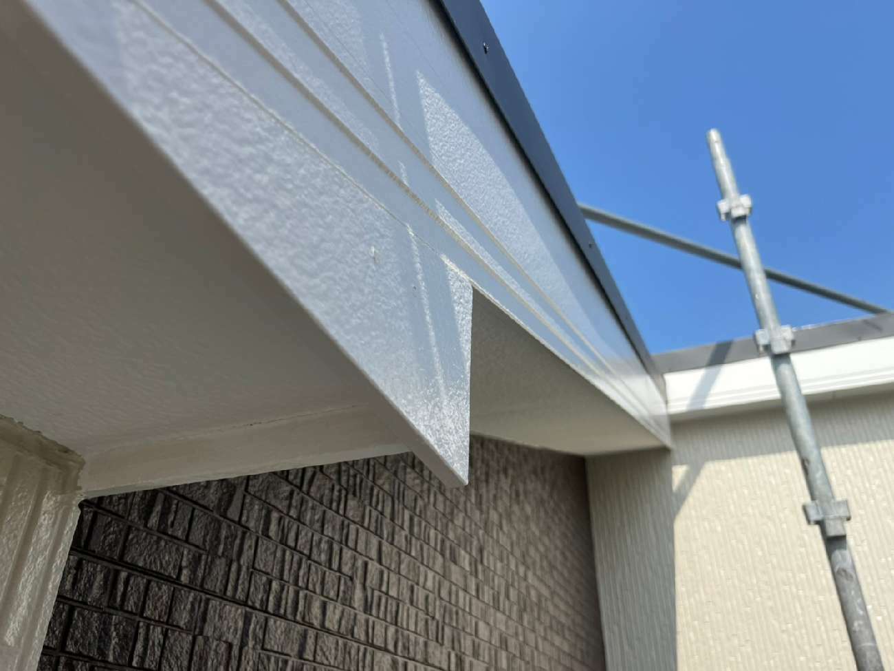 付帯部塗装の仕上がり